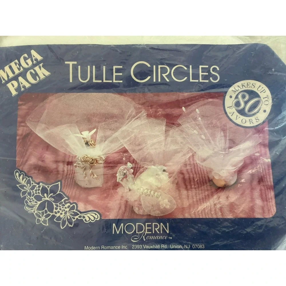 Tulle Circles Natural White 9